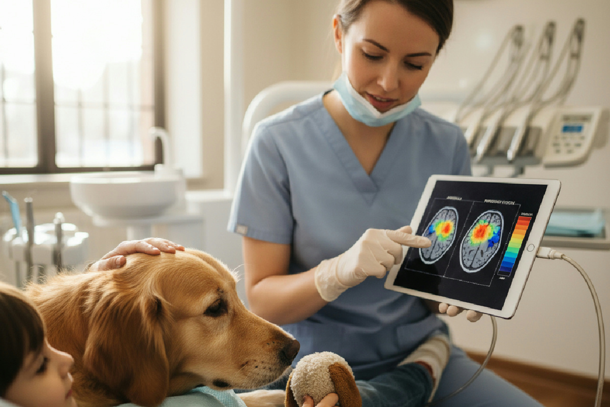 I nostri amici pelosi ci aiutano a vincere la paura del dentista: ecco la scienza che lo spiega